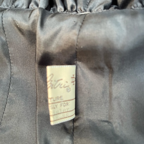 Dimitri Couture Blazer - Black velvet striped 8 vintage - Excellent condition! - Picture 3 of 15